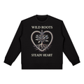 Wild Roots Steady Heart Graphic Sweatshirt – Vintage Botanical Western Crewneck