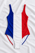 France Flag One-Piece Swimsuit – Women’s French Flag Swimwear