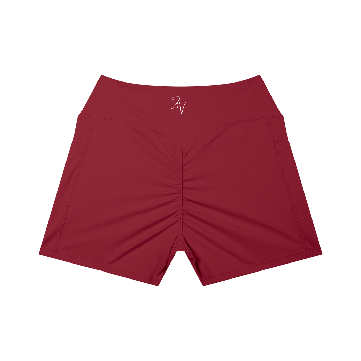 Women's High Rise Pocket Biker Shorts | Athletic Performance Workout Shorts