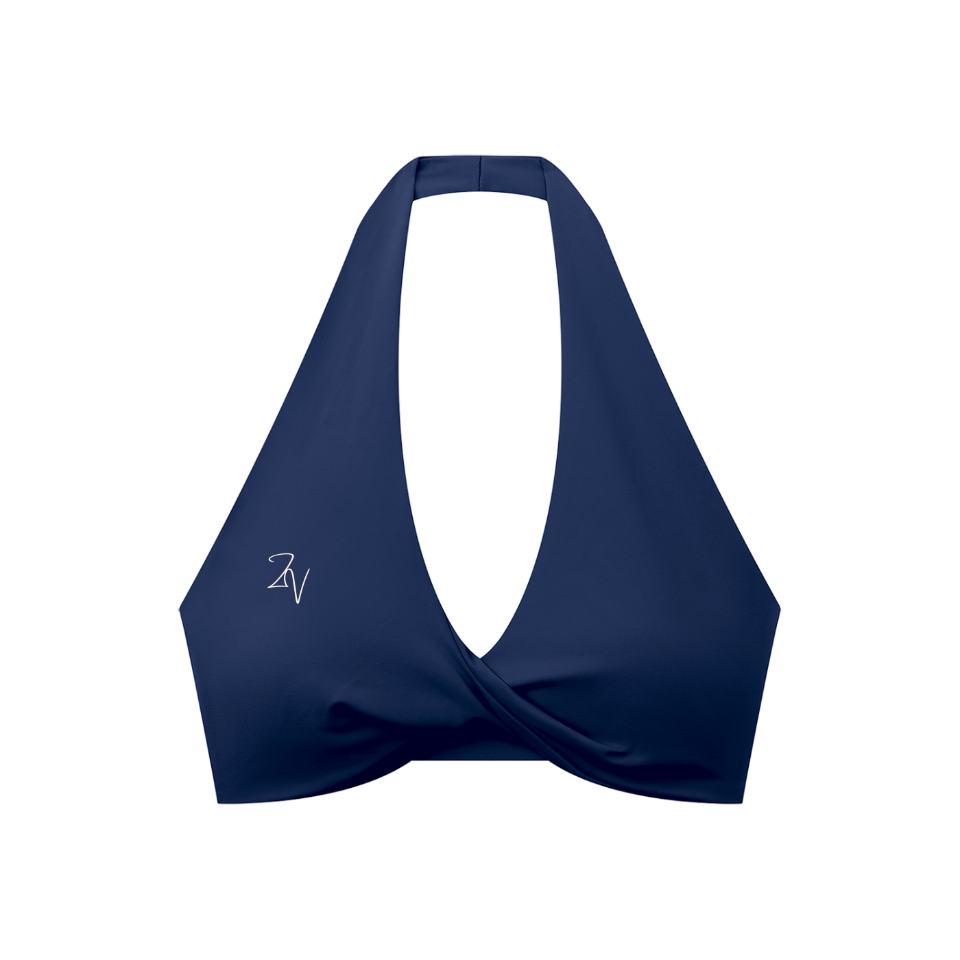 Women's Pleated Halter Sports Bra | Built-In Padded Athletic Workout Bra