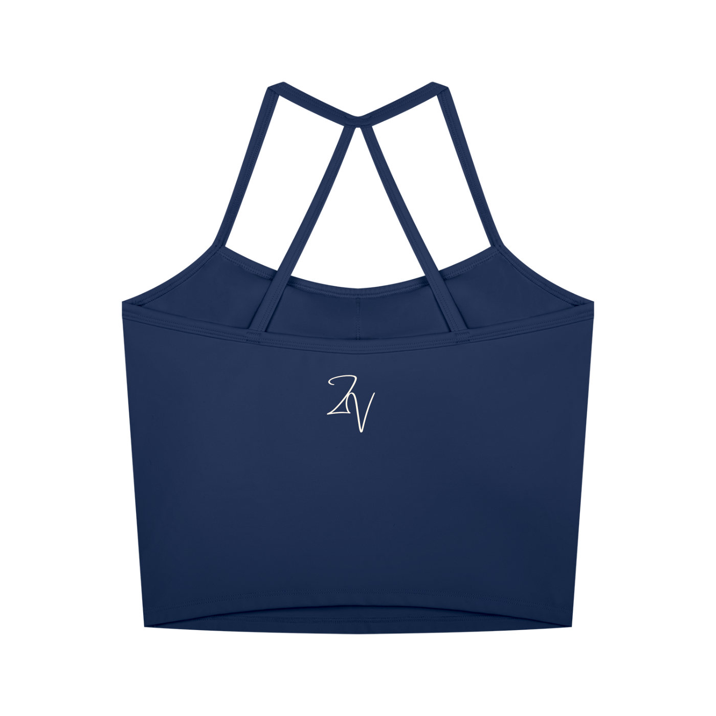 Women's Cross Back Active Crop Tank | Built-In Padded Workout Top