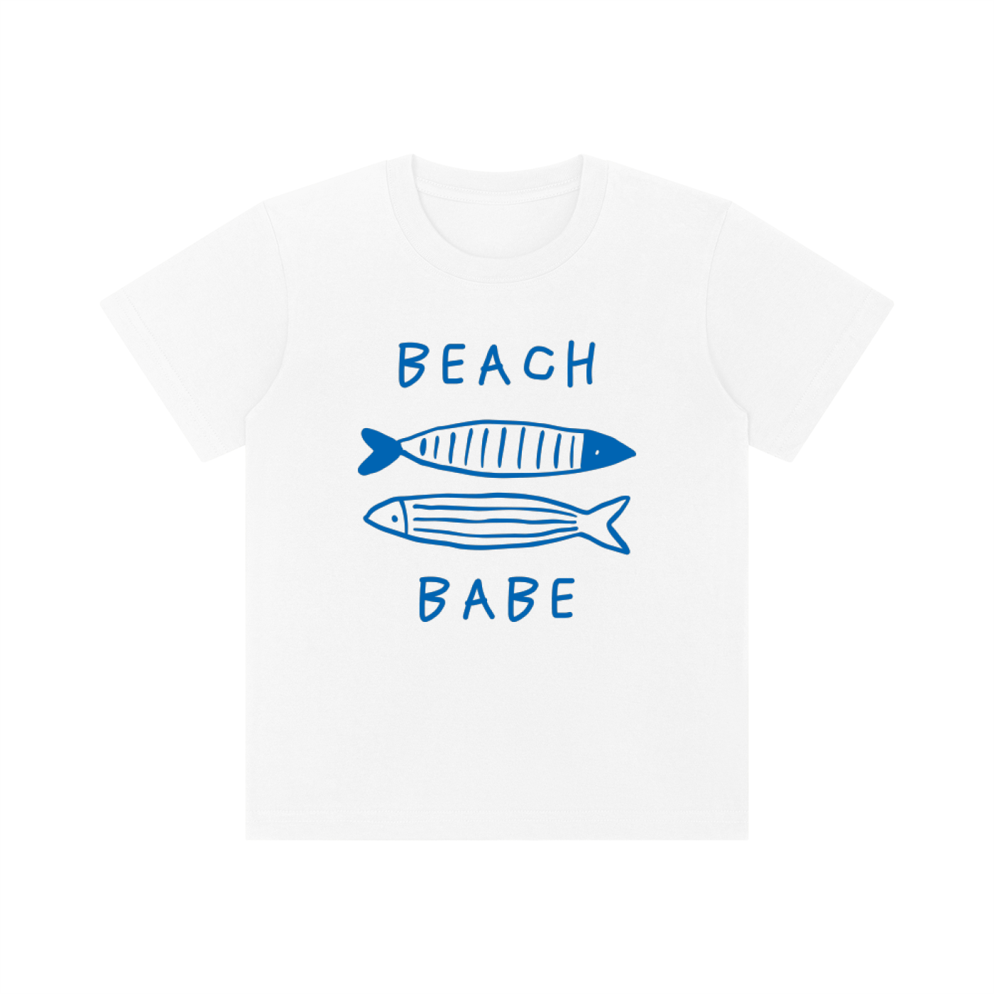 Beach Babe Kids Cotton Tee | Cute Beach Graphic T-Shirt for Toddlers & Youth