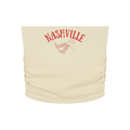 Nashville Ruched Cropped Tube Top