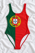 Portugal Flag One-Piece Swimsuit – Women’s Portuguese Flag Swimwear