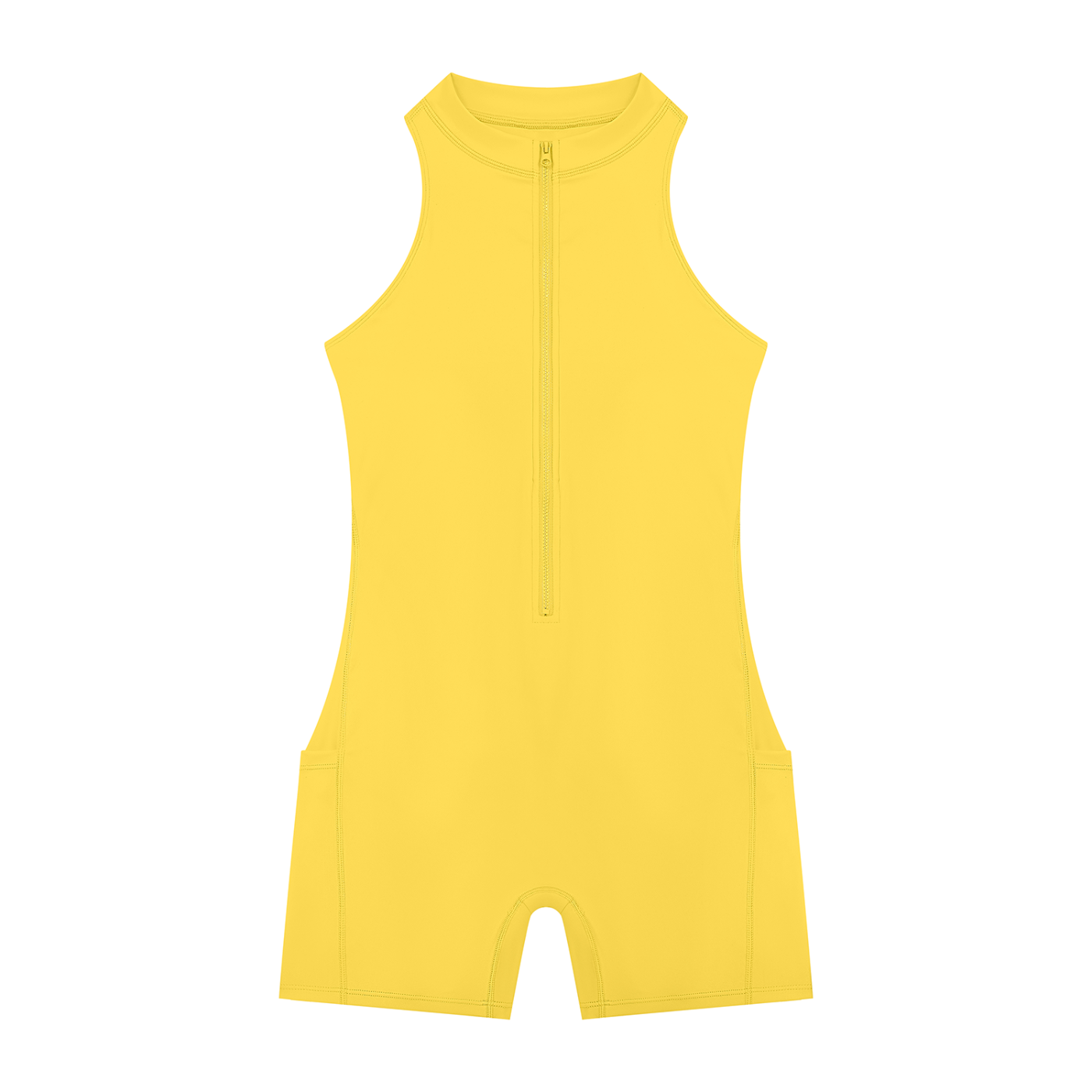 Women's Quarter-Zip Romper | Athletic One-Piece Activewear