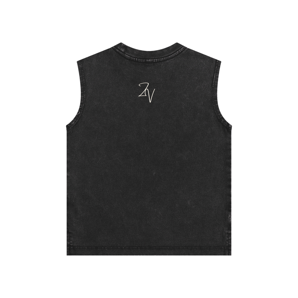 Snow Washed Kids Tank Top | Vintage Cotton Sleeveless Shirt