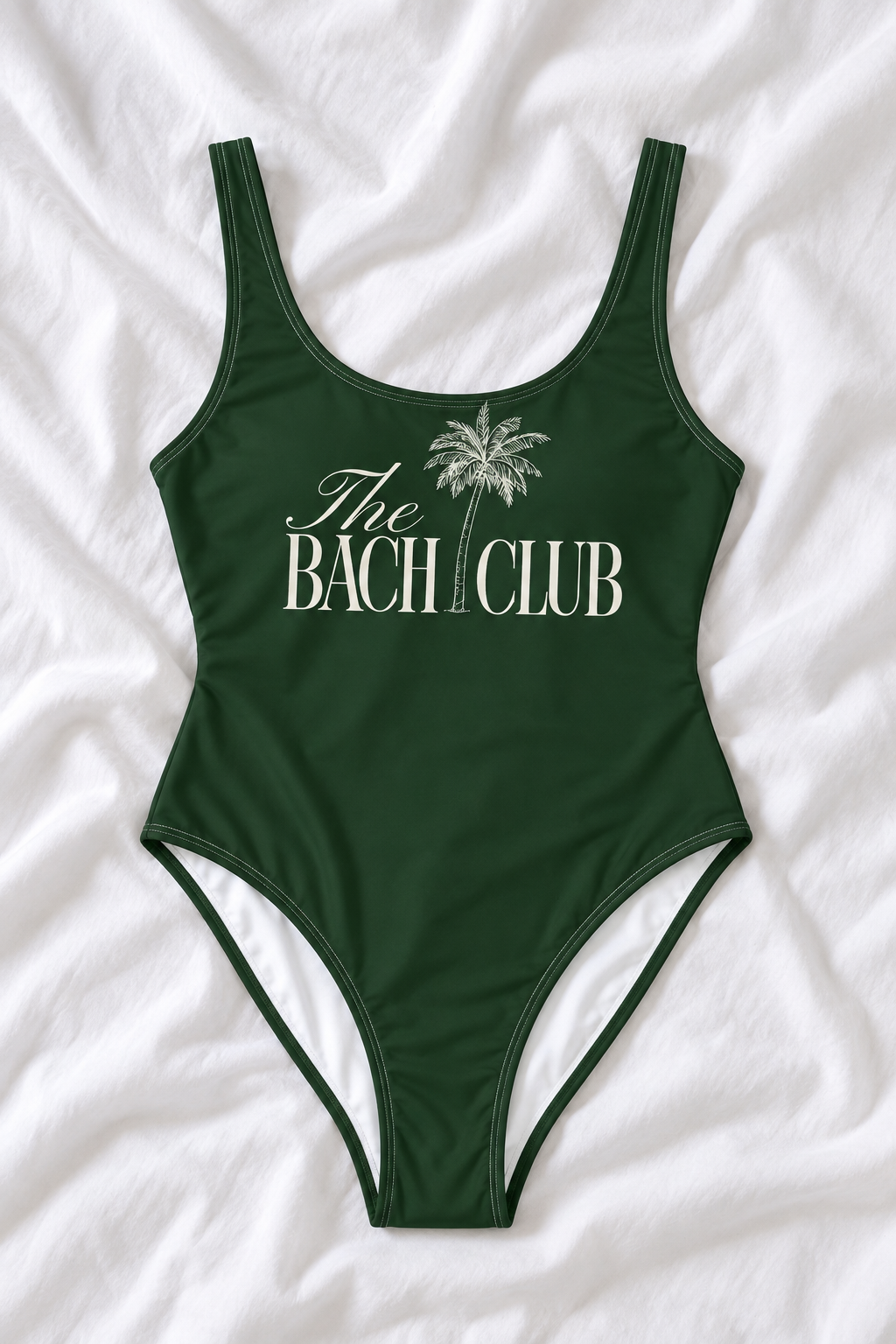 Bach Club Green One Piece Swimsuit – Minimal Beach Swimwear
