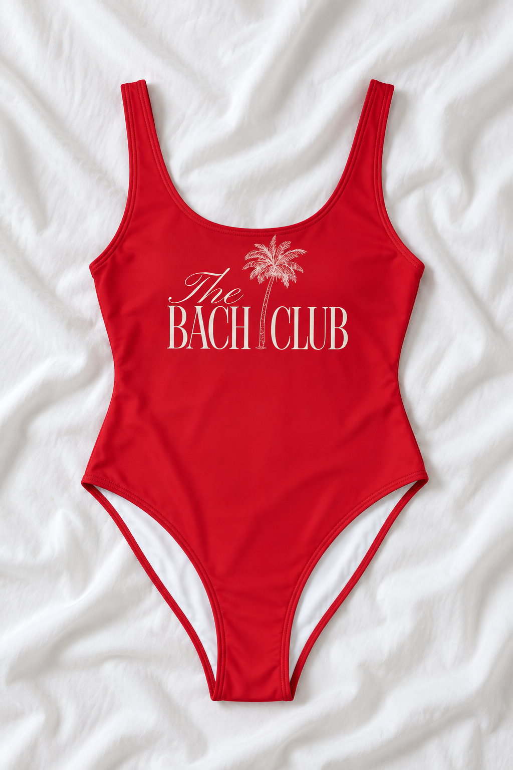 Bach Club Red One Piece Swimsuit – Minimal Beach Swimwear