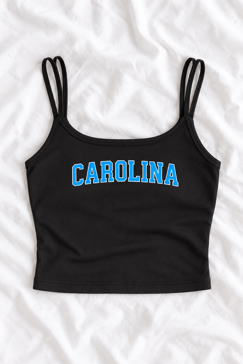 Carolina Football Double-Strap Twist-Back Crop Tank – Women’s Game Day Top