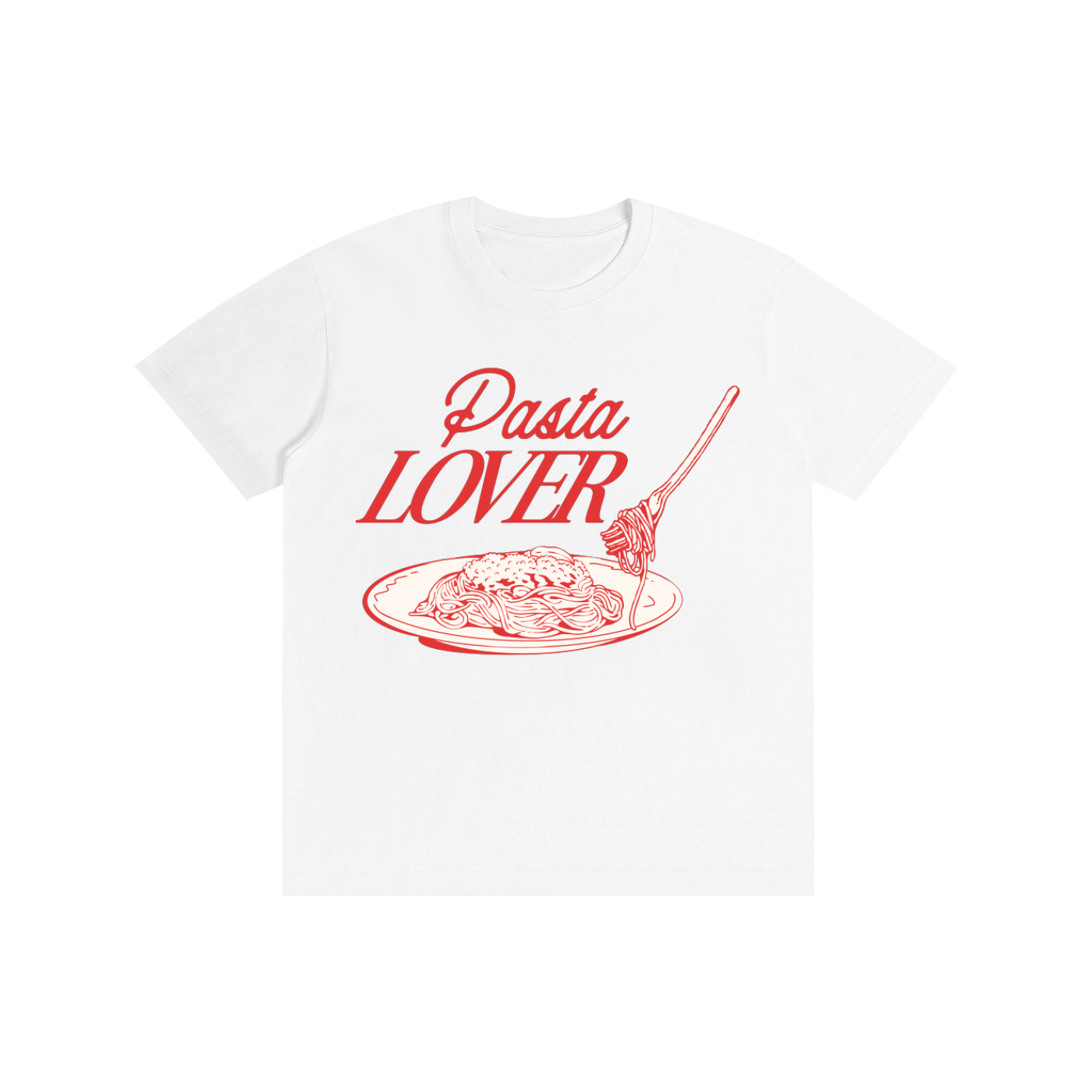 Pasta Lover Women's Graphic Tee | 100% Cotton Italian Food Lover Shirt