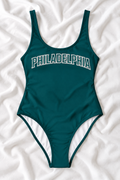 Philadelphia Football One-Piece Swimsuit – Women’s Game Day Swimwear