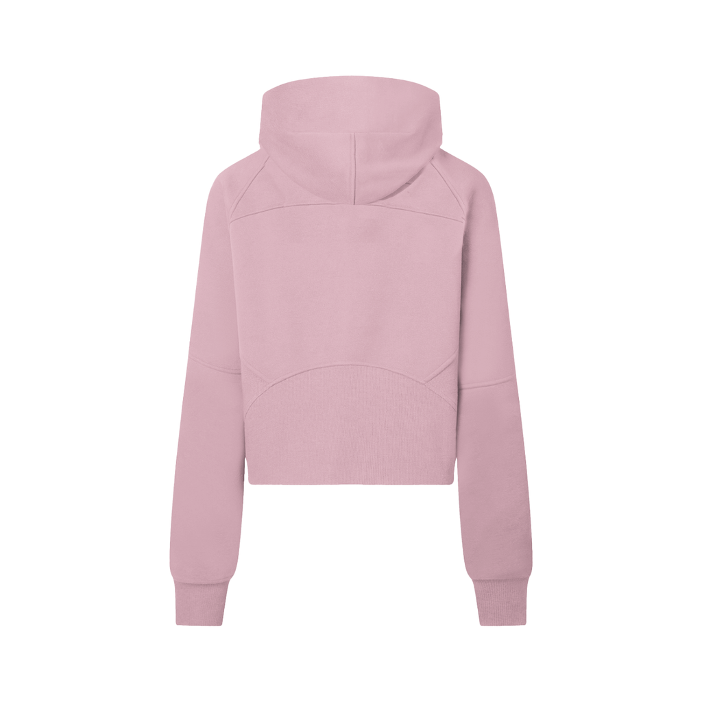 Women's Cropped Half-Zip Hoodie | Lightweight Athletic Pullover Sweatshirt
