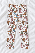 Kids Western Cowboy Boot Leggings | Colorful Cowgirl Print Stretch Leggings | Girls Western Outfit