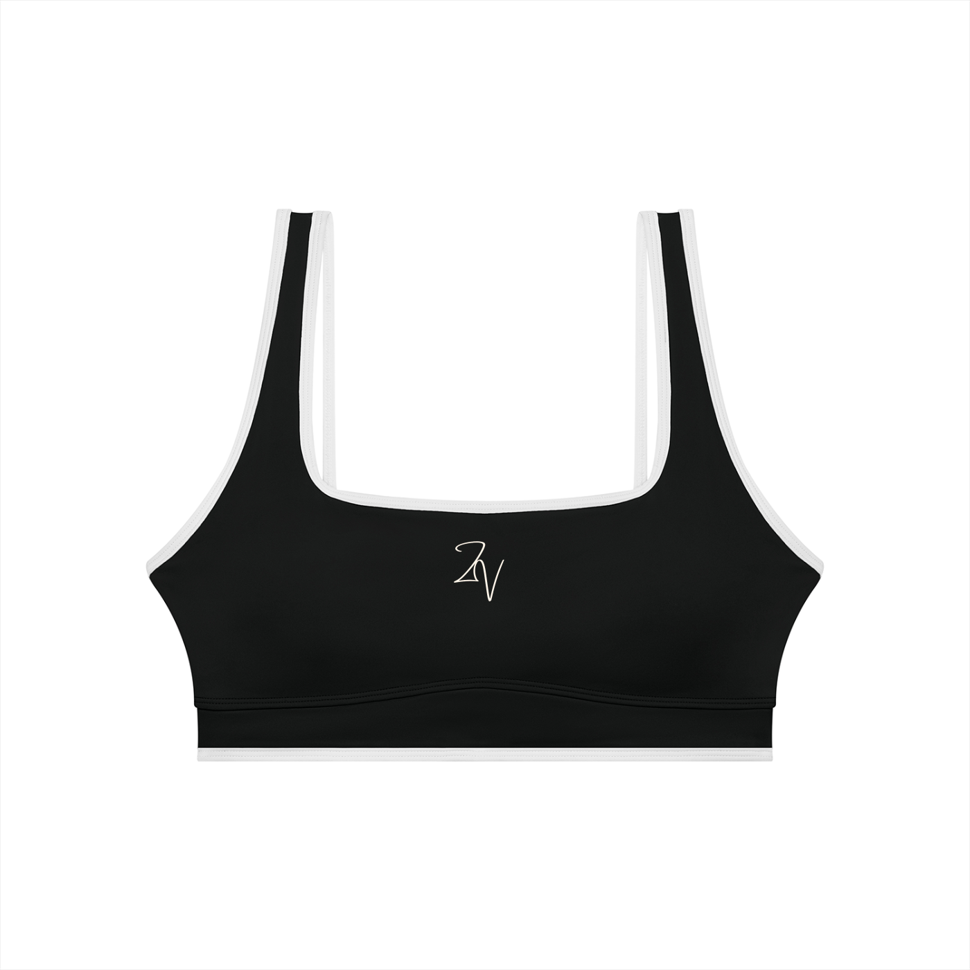 Women's Color Block Sports Bra | Built-In Padded Athletic Workout Bra