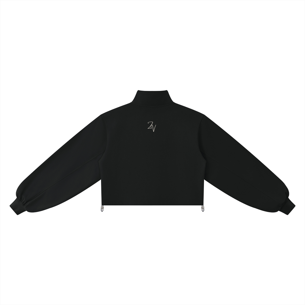 Women's Mock-Neck Quarter-Zip Sweatshirt | Casual Oversized Pullover