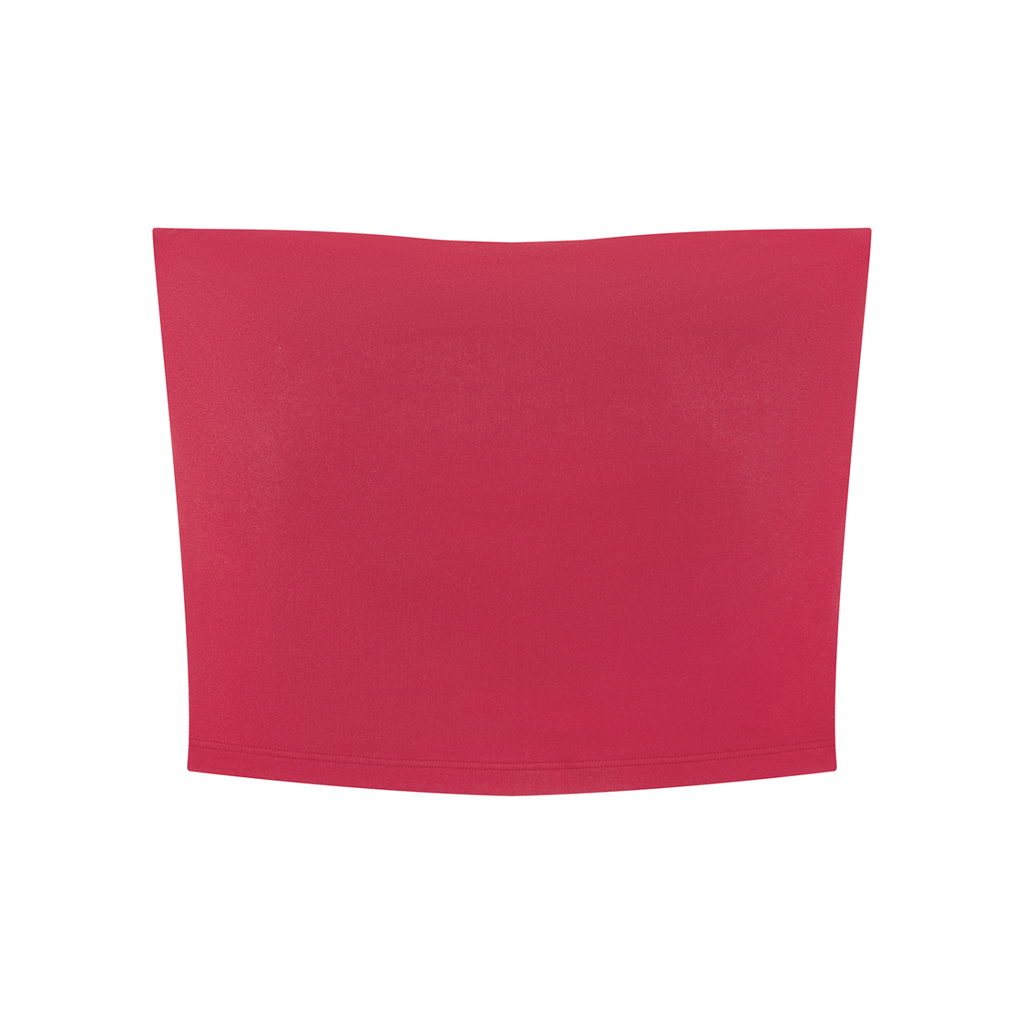 Women's Cropped Tube Top | Built-In Padded Bandeau Top