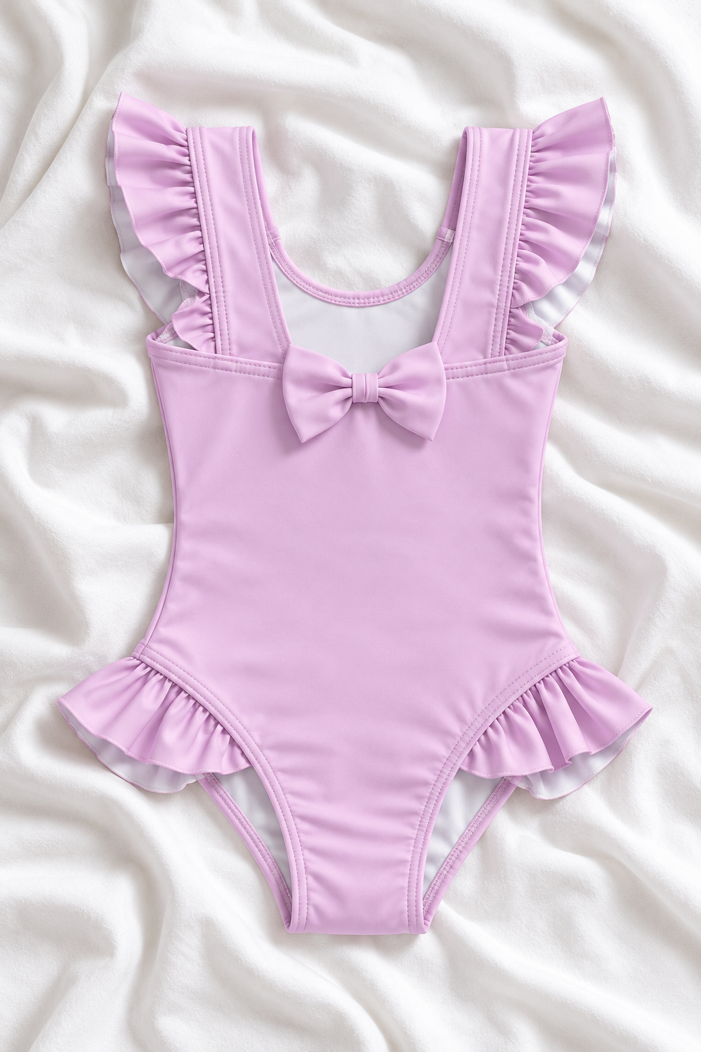 Birthday Girl Flower Child Ruffle Swimsuit – Kids Floral Birthday One Piece Swimwear