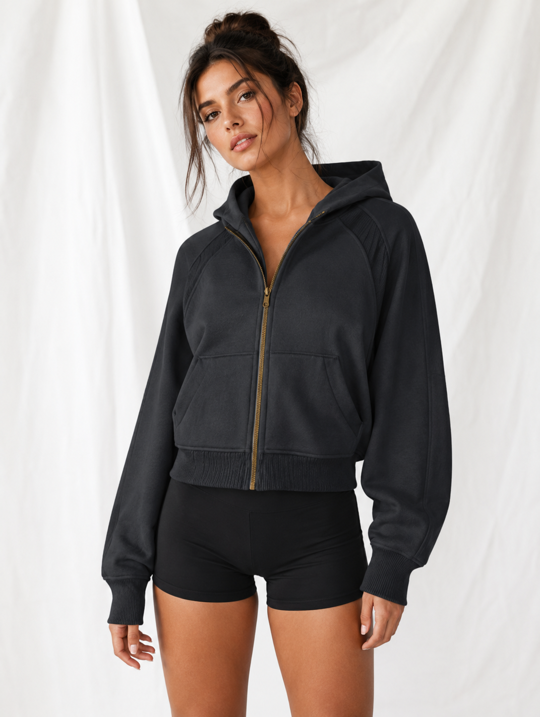 Women's Full Zip Hoodie | Lightweight Athletic Activewear Jacket