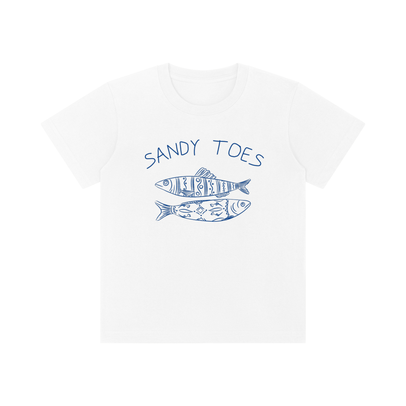 Sandy Toes Kids Cotton Tee | Cute Beach Graphic T-Shirt for Toddlers & Youth