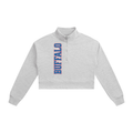 Buffalo Football Cropped Quarter-Zip Sweatshirt – Women’s Game Day Pullover