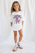 Youth T-Shirt — “I Have Big School Energy” Pink Dinosaur Back-to-School Tee