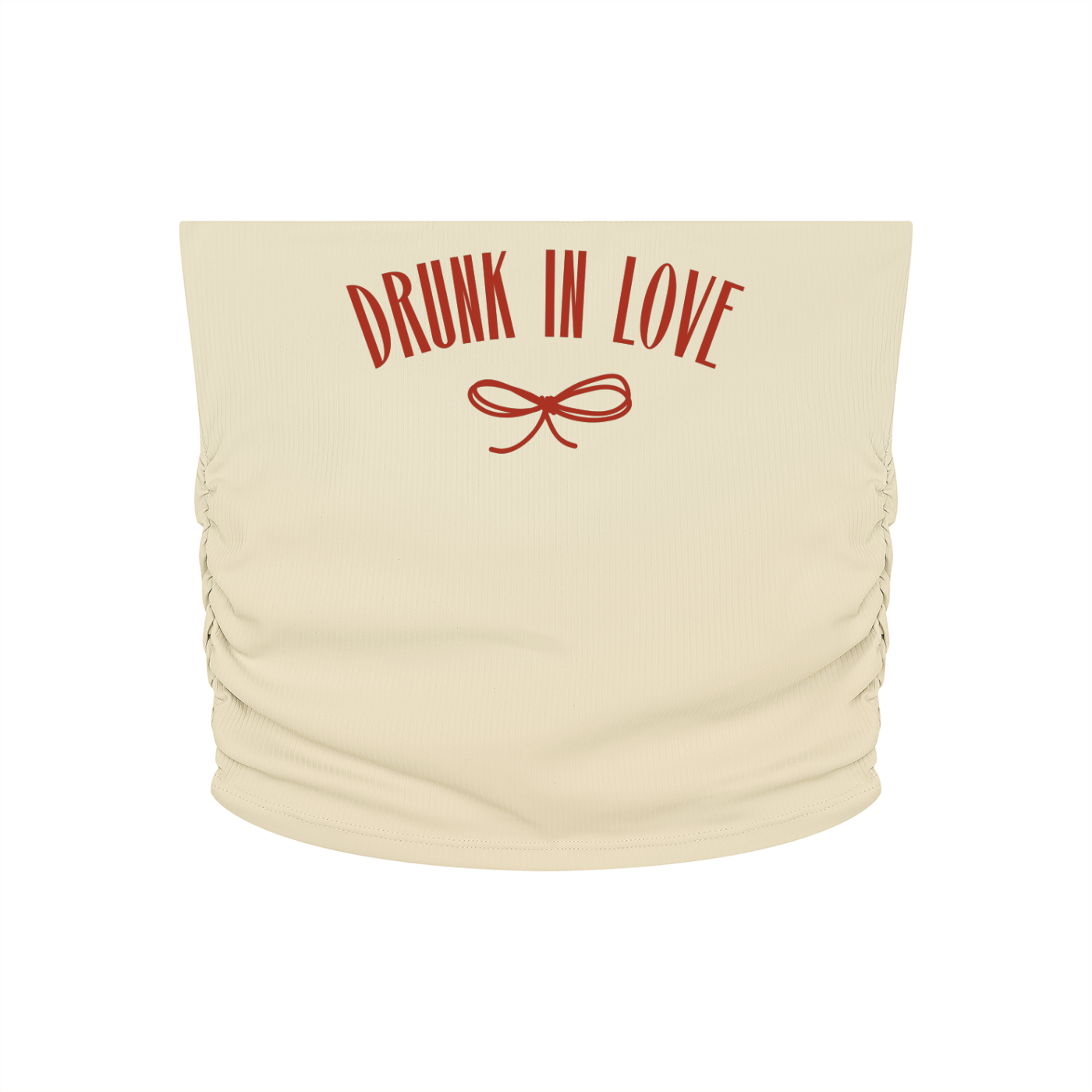 Drunk in Love Ruched Cropped Tube Top