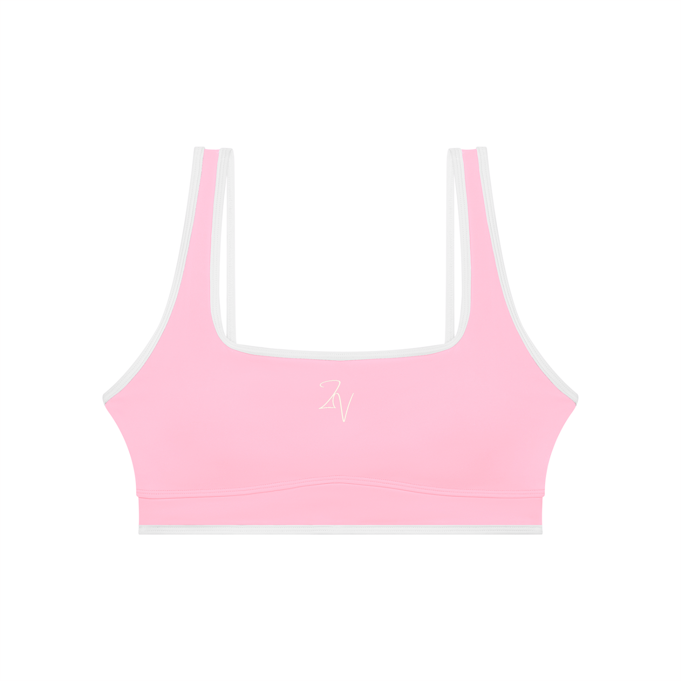 Women's Color Block Sports Bra | Built-In Padded Athletic Workout Bra