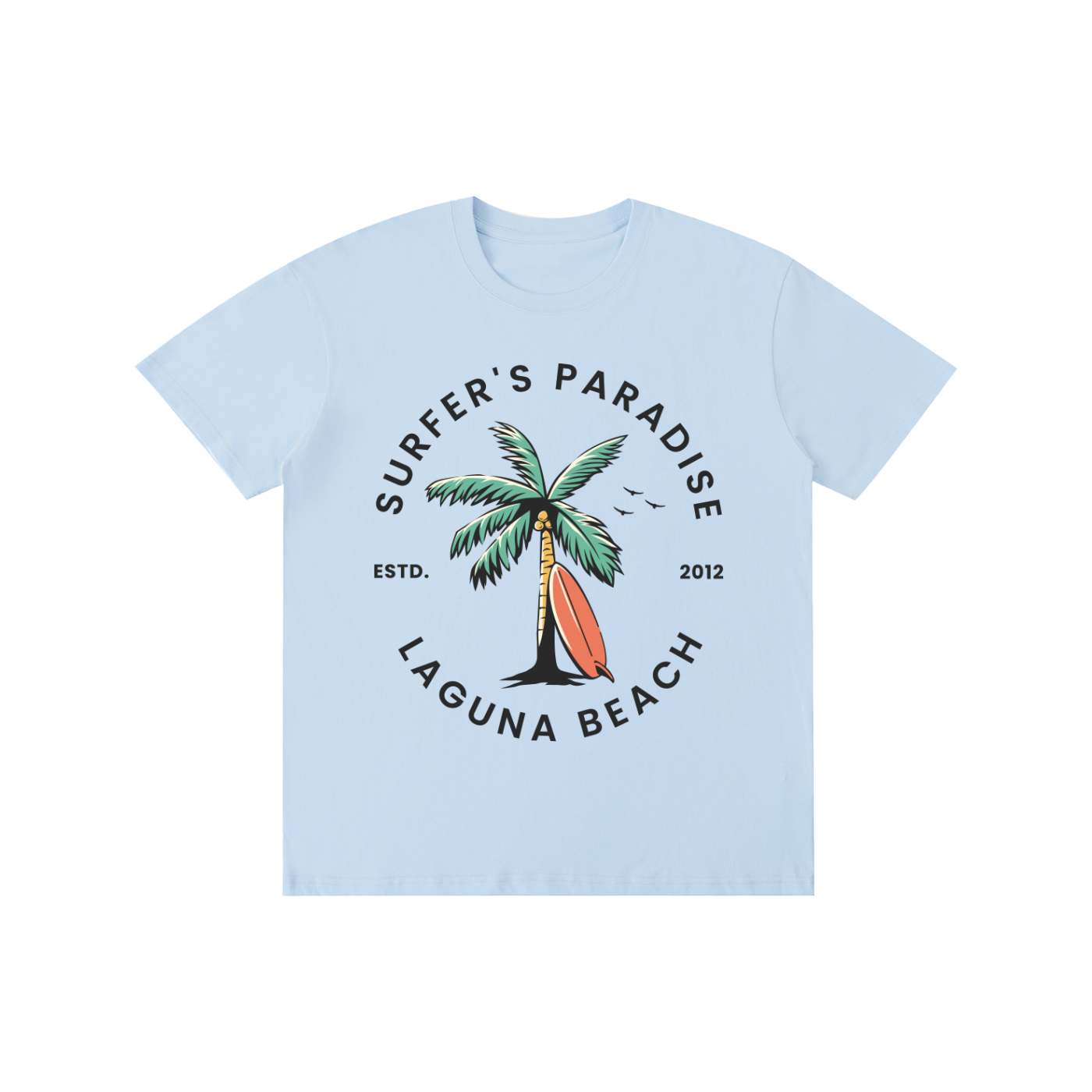 Laguna Beach Surfers Paradise Women's Graphic Tee | 100% Cotton Coastal Beach Shirt