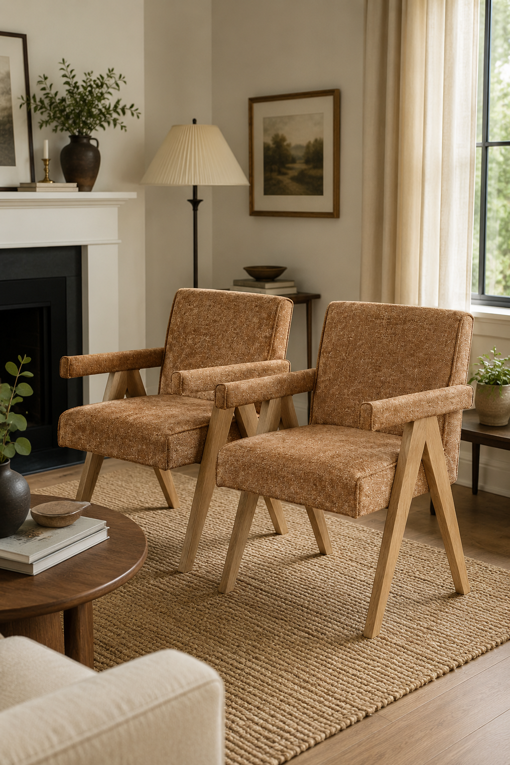 Zoey - Arm Chair (Set of 2) - Chocolate