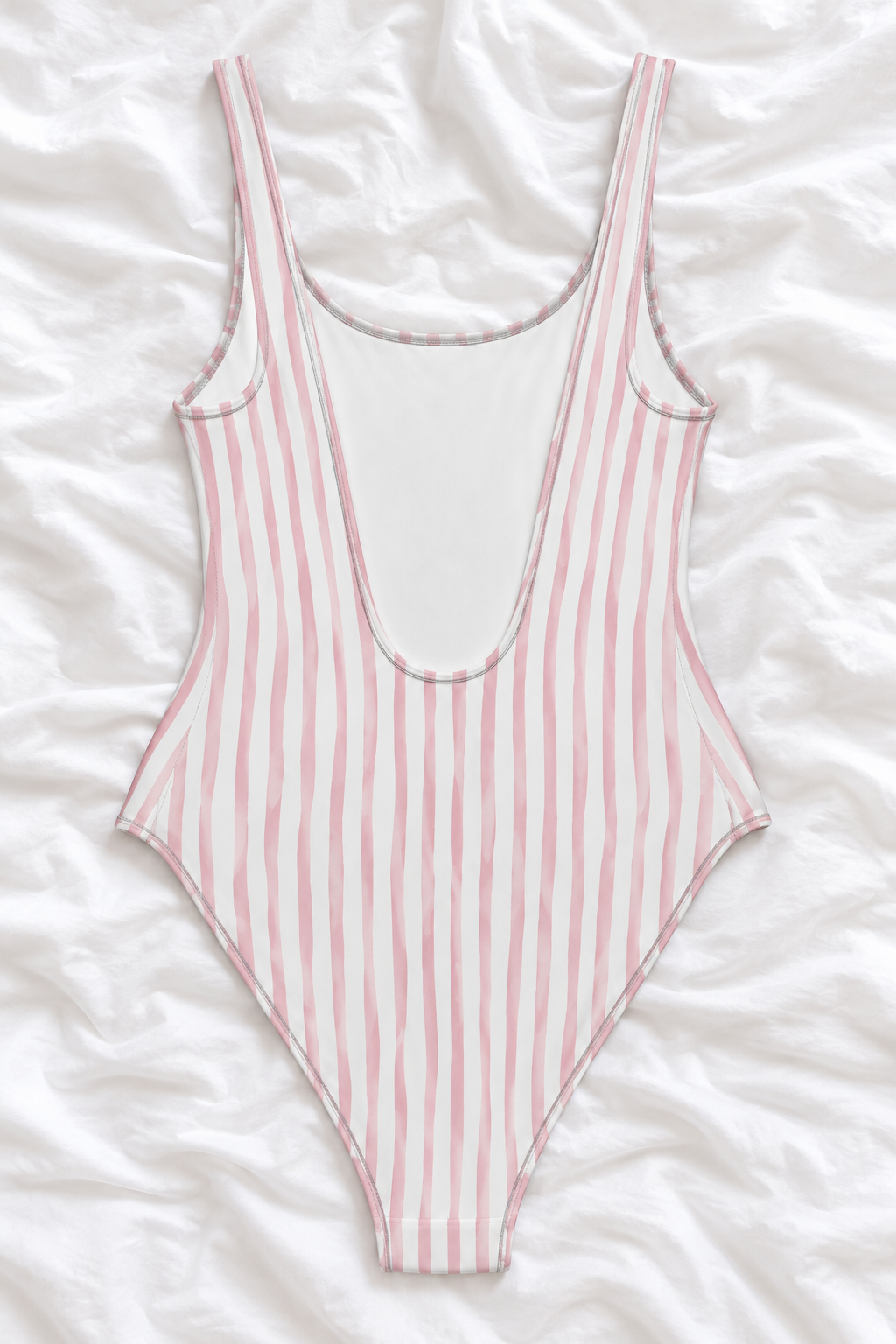 Wifey Pink & White Striped One-Piece Swimsuit – Bridal Swimwear