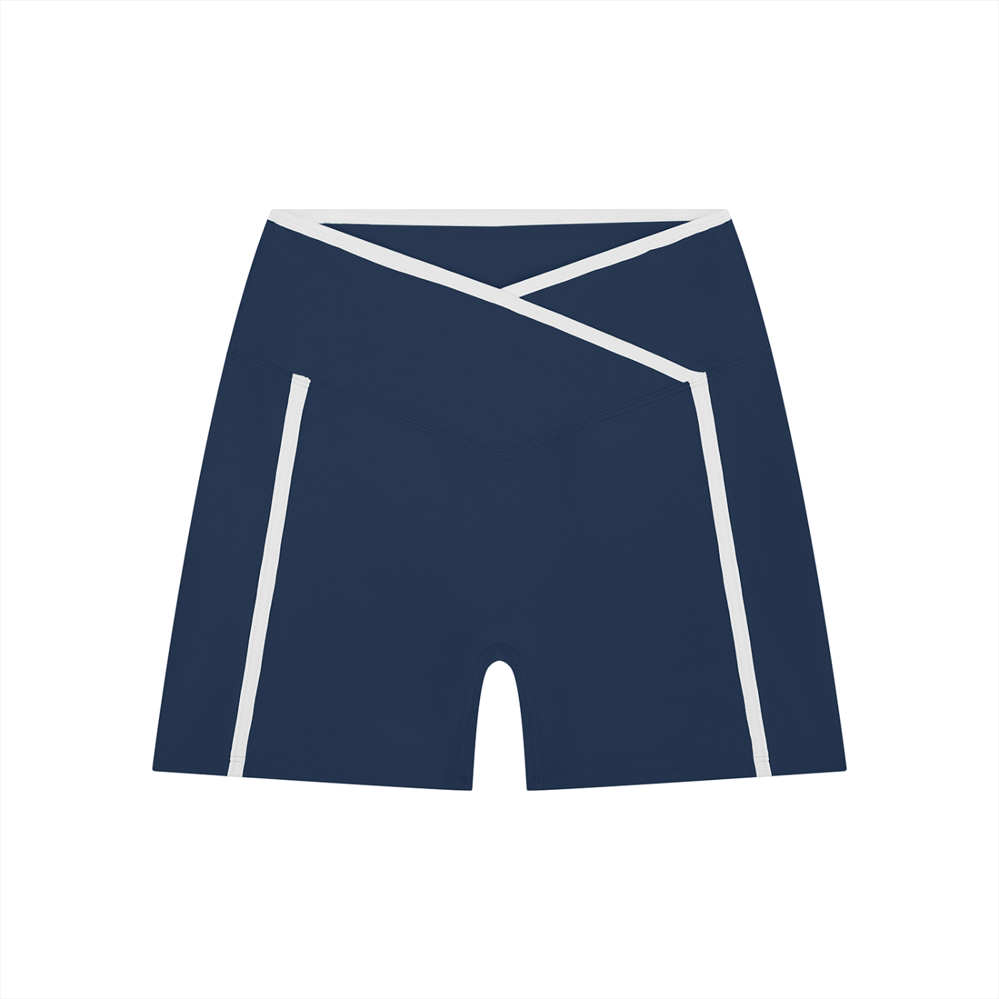 Women's High Rise Color Block Biker Shorts | Athletic Workout Shorts