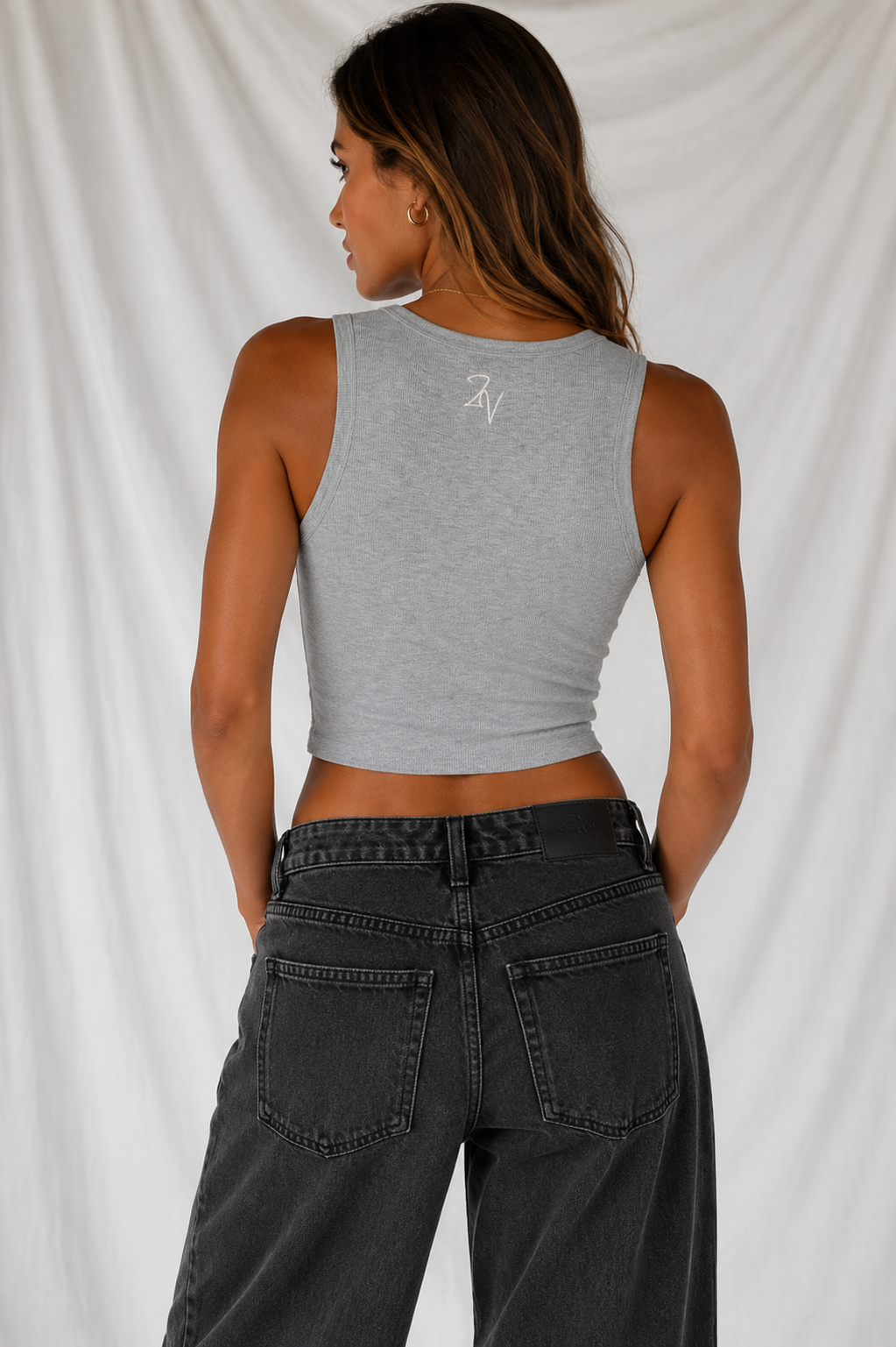 Women's Hollow-Out Crop Tank Top | Soft Modal Sleeveless Crop Top