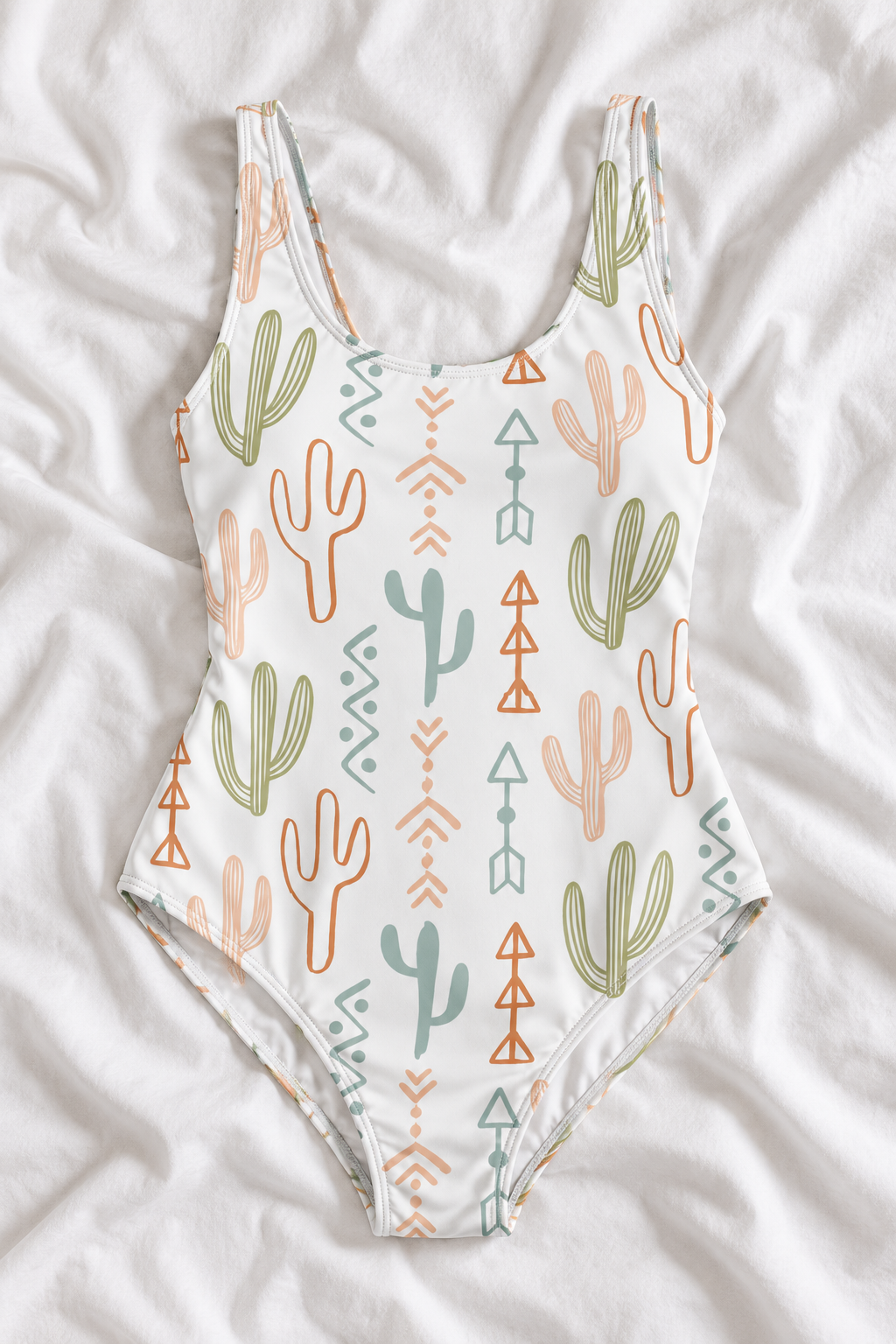 Desert Print One-Piece Swimsuit – Women’s Southwestern Swimwear
