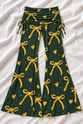 Green Bay Football Game Day Wide Leg Palazzo Pants – Women’s Stretch Pants