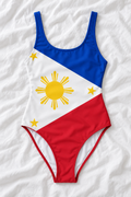 Philippines Flag One-Piece Swimsuit – Women’s Filipino Flag Swimwear