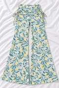 Olive Branch Lemon Wide Leg Pants | Women's Flowy Resort Beach Pants