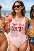Birthday Girl Pink One Piece Swimsuit – Beach Day Swimwear